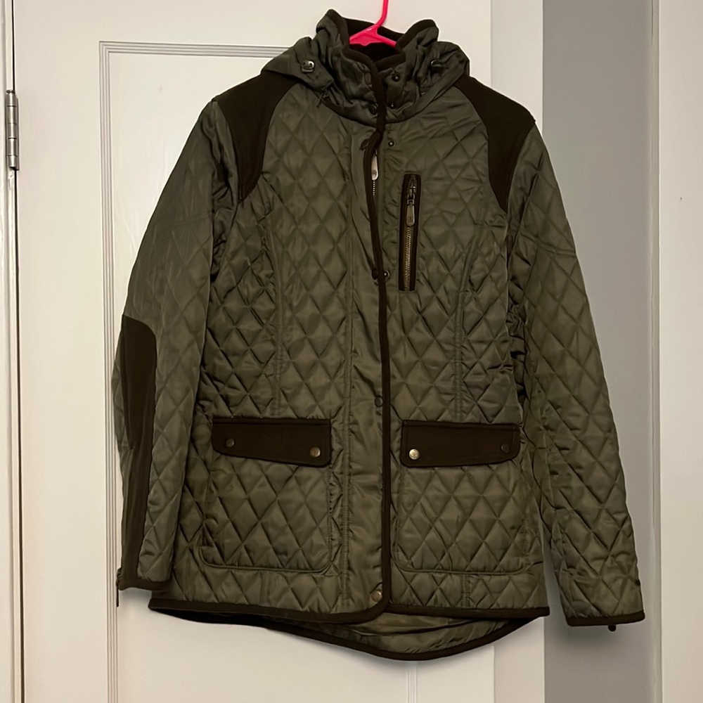 Hunter green size medium Vince camuto winter jacket with hood
